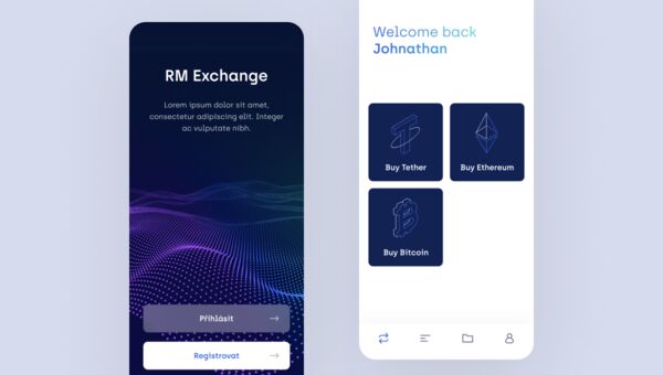 Screenshot aplikace RM Exchange